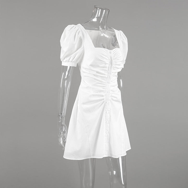 Button-design mini dress – Libby