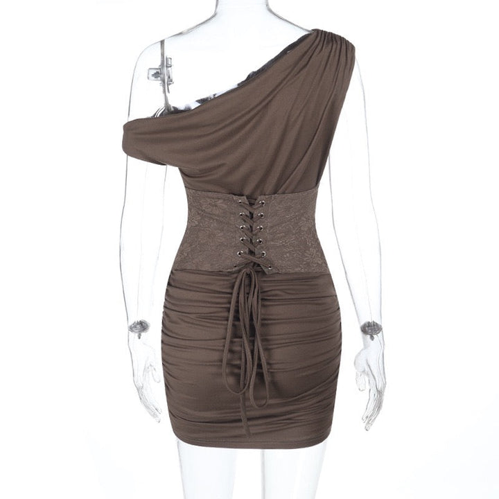 Lace corset-style mini dress – Liana