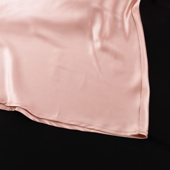 Satin maxi dress with ruched design – Dania