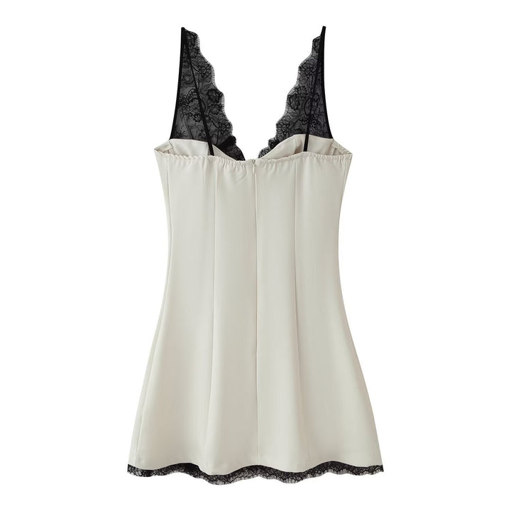 Lace-design mini dress – Bella