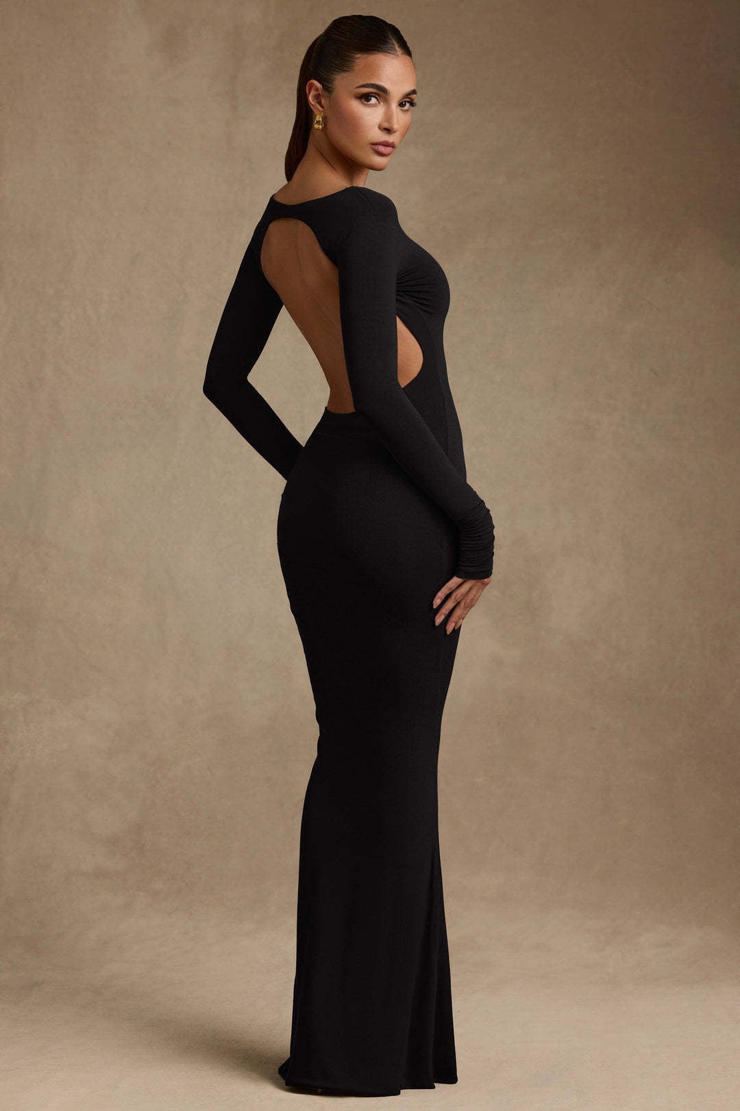 Open Back Tight Maxi Dress - Erin