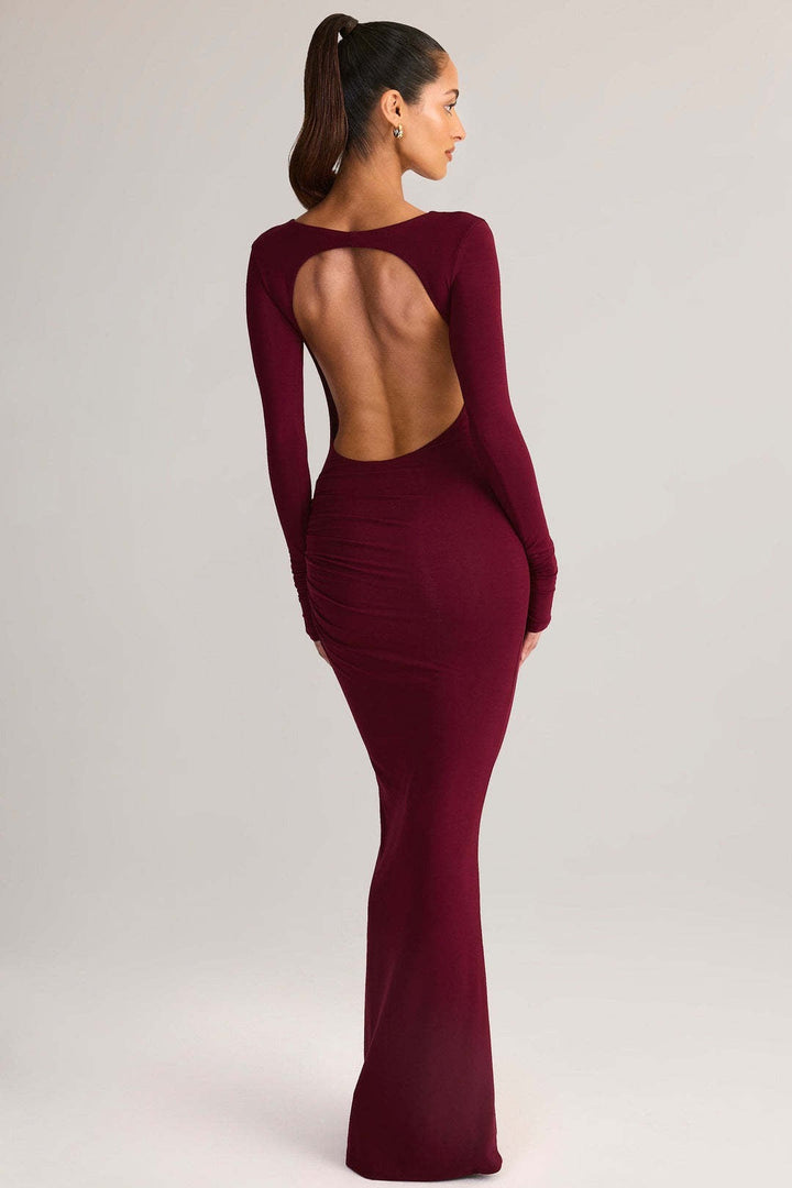 Open Back Tight Maxi Dress - Erin