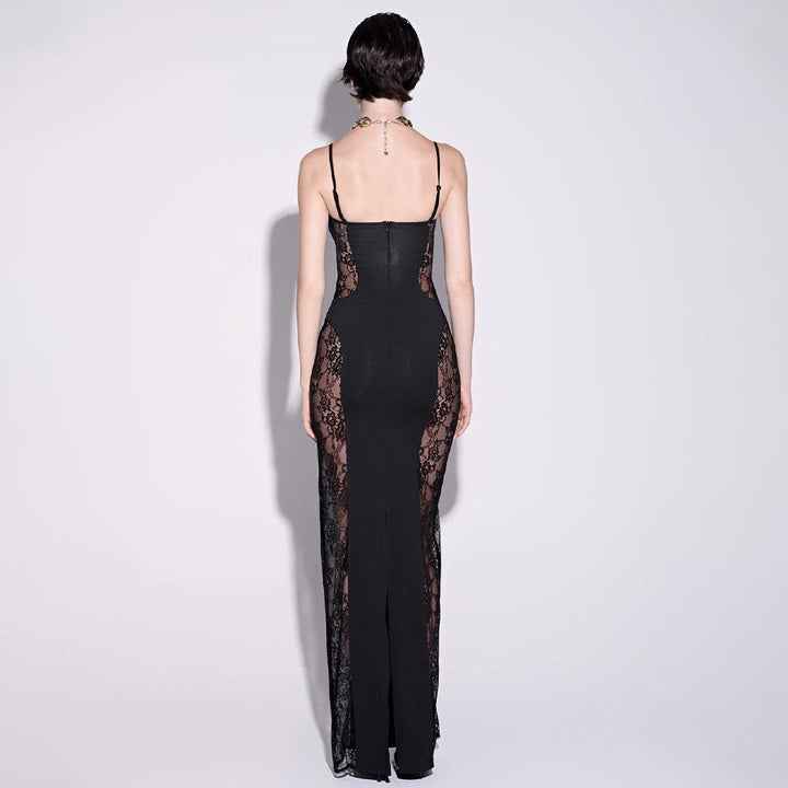 Maxi dress in shapewear with lace design - Joya
