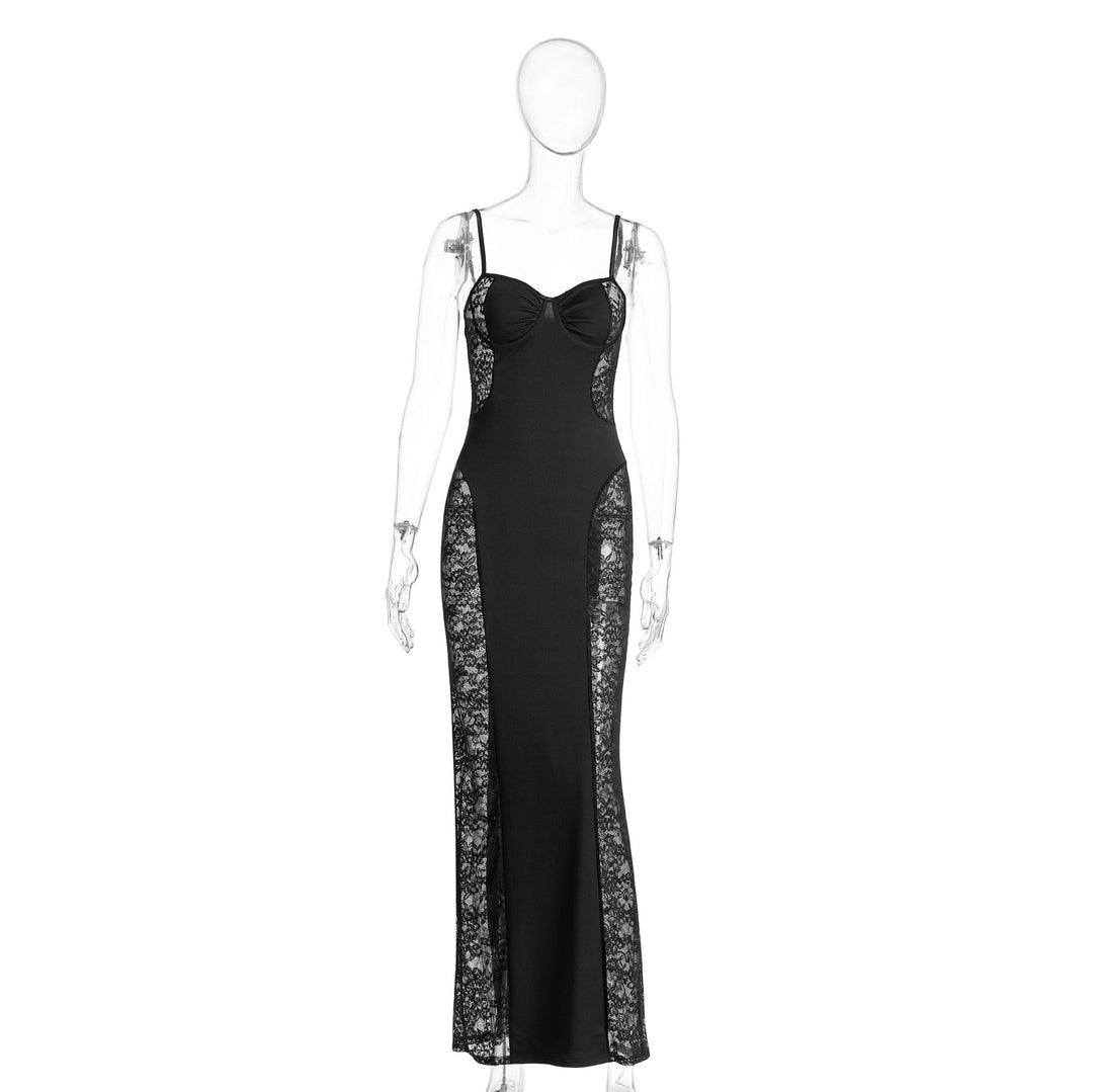 Maxi dress in shapewear with lace design - Joya