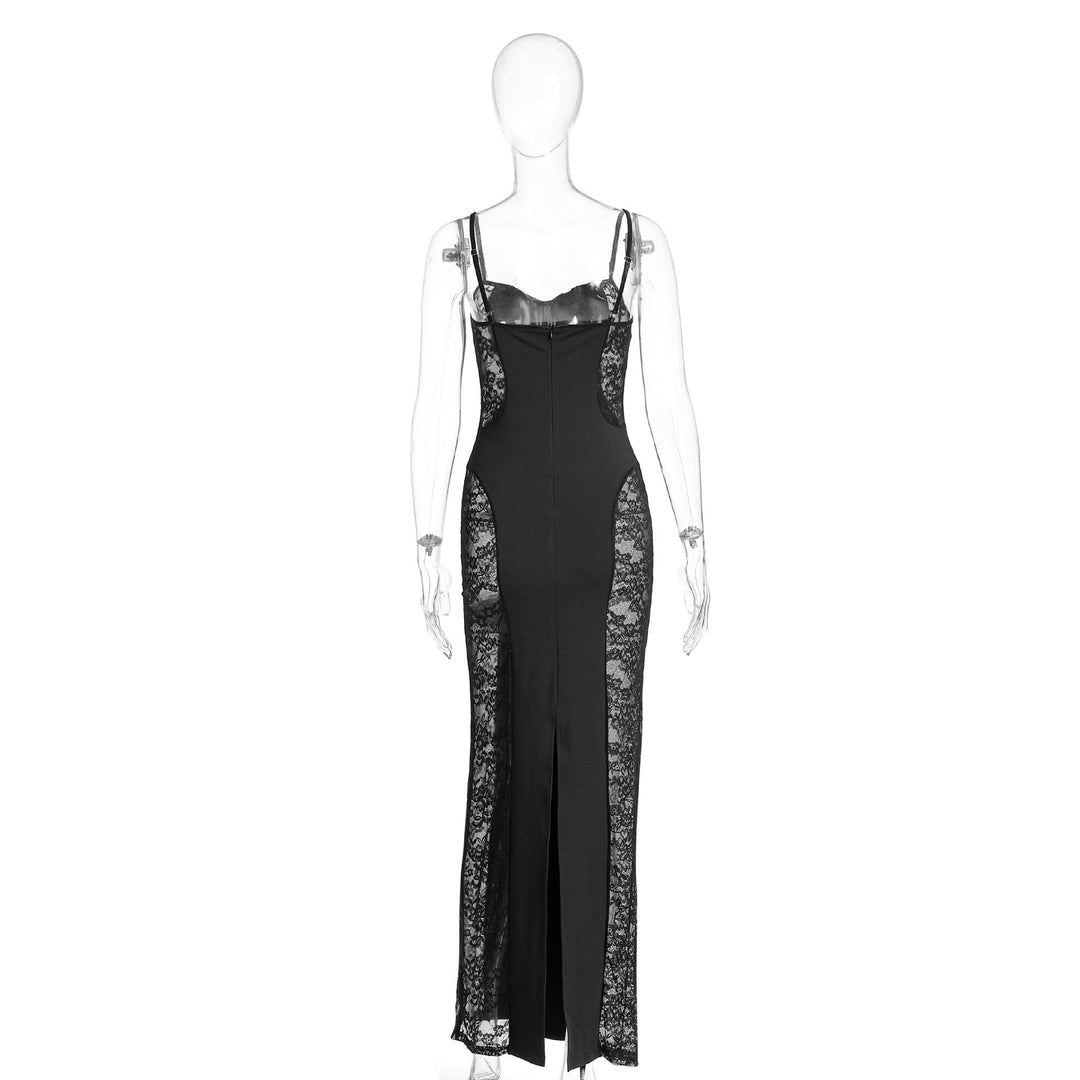 Maxi dress in shapewear with lace design - Joya