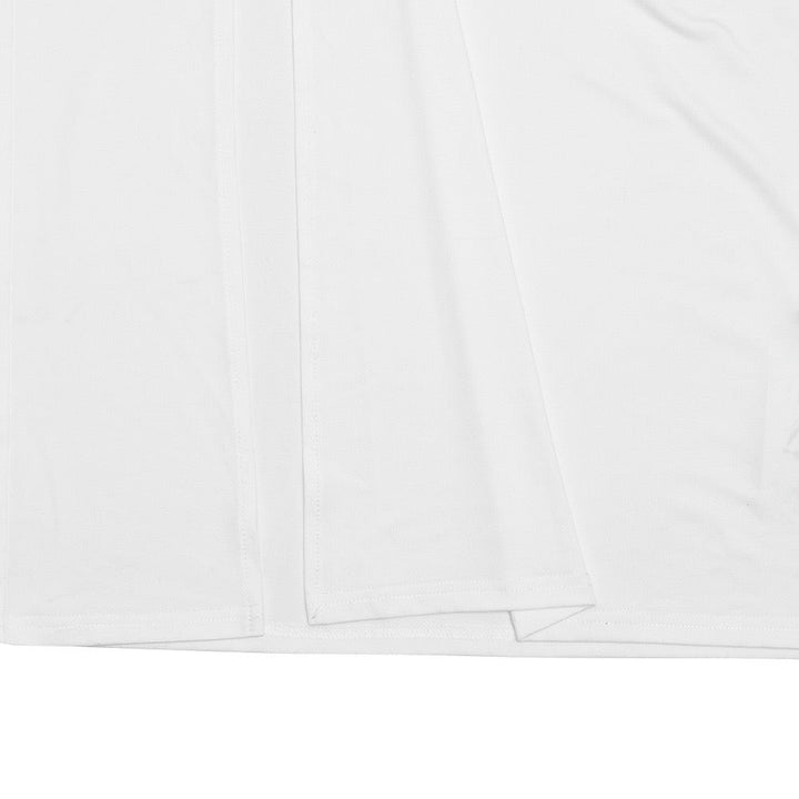 Open-back collar maxi dress with gathers and slit design - Tiran