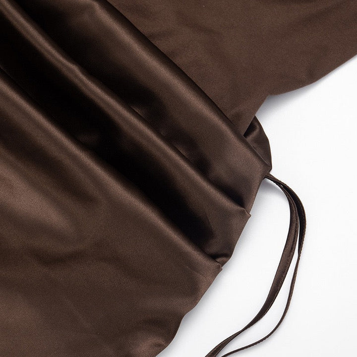 Strapless mini dress with satin pleats - Vera