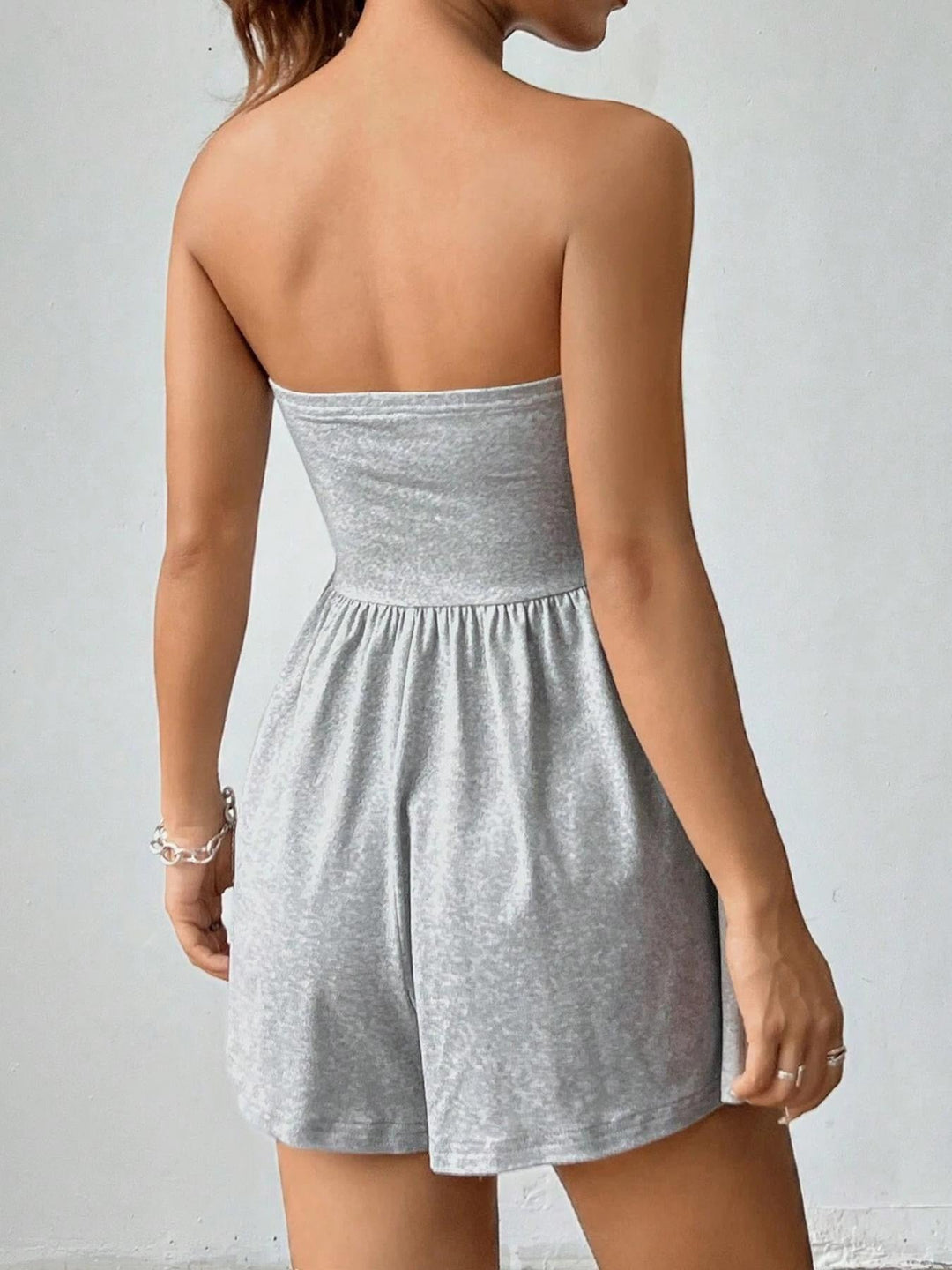 Strapless jumpsuit with shorts – Jude