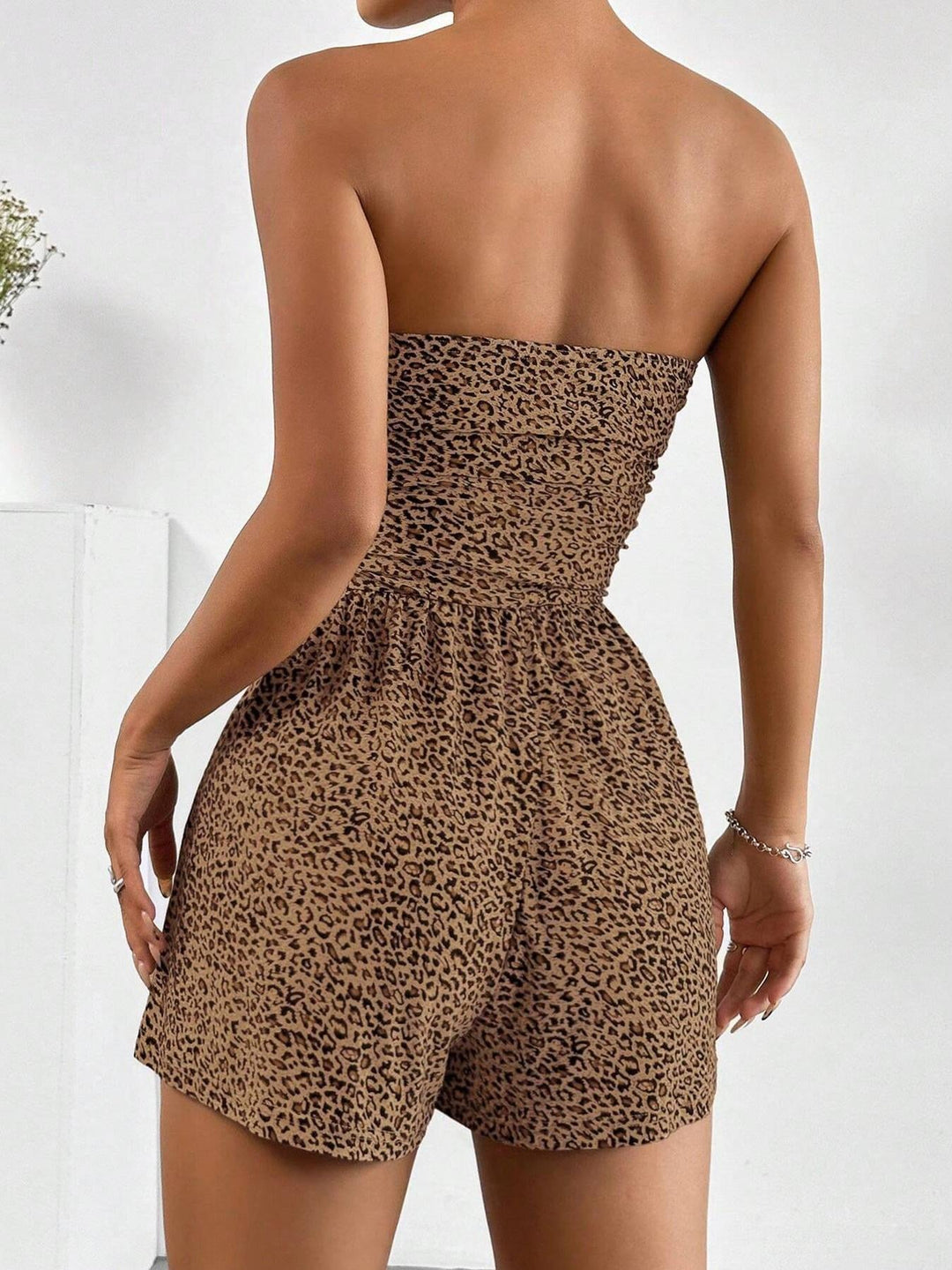 Strapless jumpsuit with shorts – Jude