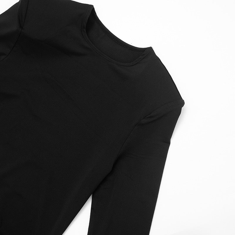 Chiffon pleated mini dress with a train - Sorella