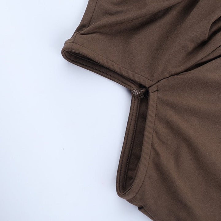 Maxi dress in a form-fitting fabric with a tie design and an open back - TATIANA