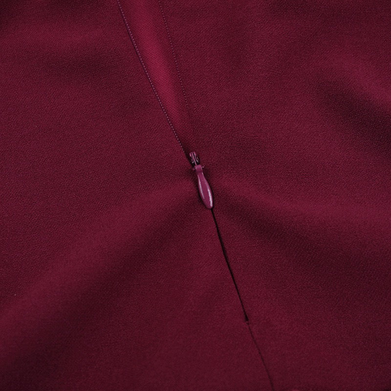 Off-the-shoulder mini dress with 3D floral design and scarf decoration - DAPHANY