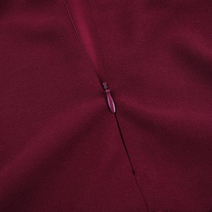 Off-the-shoulder mini dress with 3D floral design and scarf decoration - DAPHANY