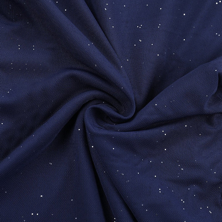 Sequined strapless maxi dress with matching scarf - Miamore