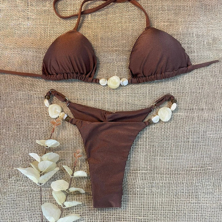 Bikini swimsuit with rhinestone design – Pasi