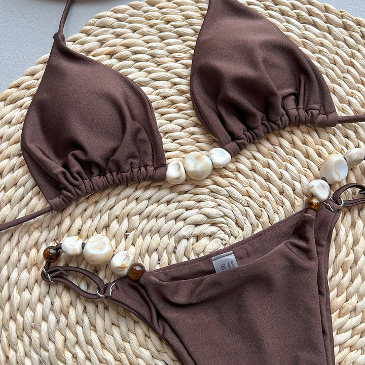 Bikini swimsuit with rhinestone design – Pasi
