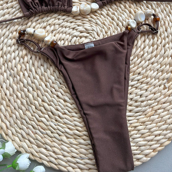 Bikini swimsuit with rhinestone design – Pasi