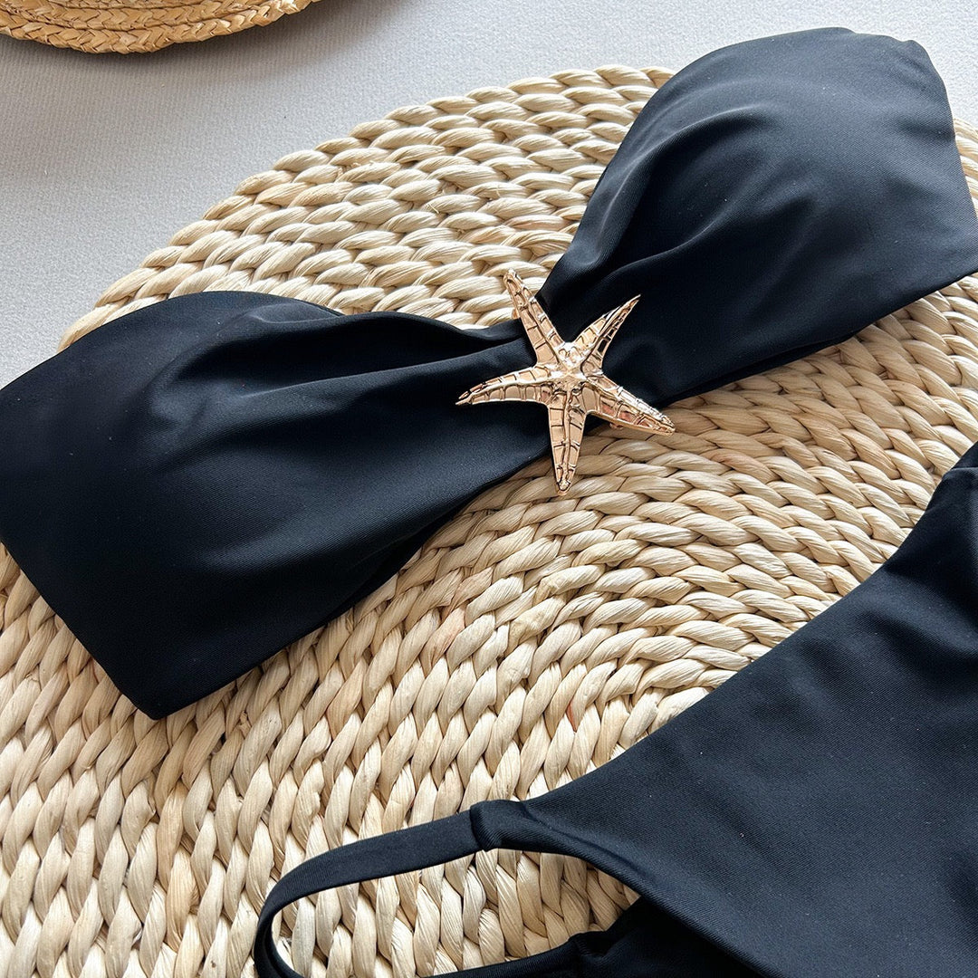 Strapless bikini swimsuit with starfish design – Li Yam