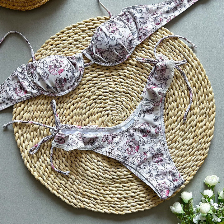 Floral bikini swimsuit – Galina