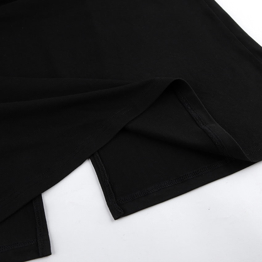 Maxi dress with turtleneck and open back - TITI