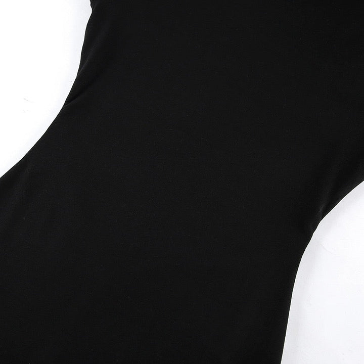 Maxi dress with turtleneck and open back - TITI