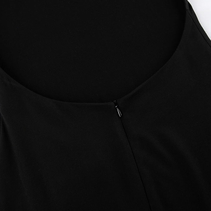Maxi dress with turtleneck and open back - TITI