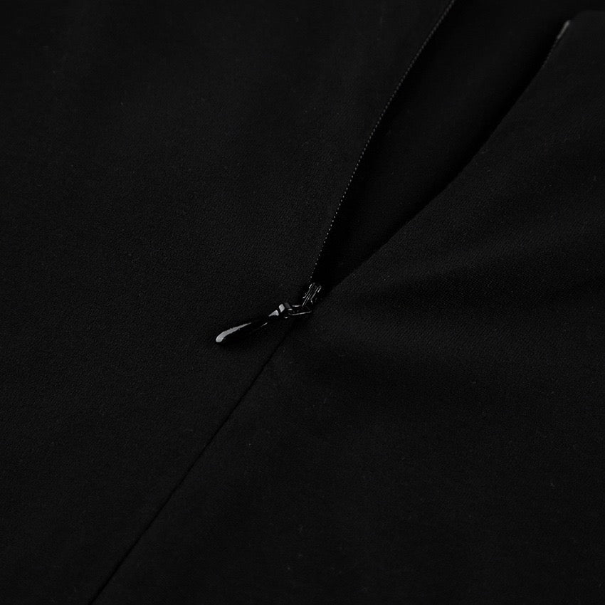 Maxi dress with turtleneck and open back - TITI