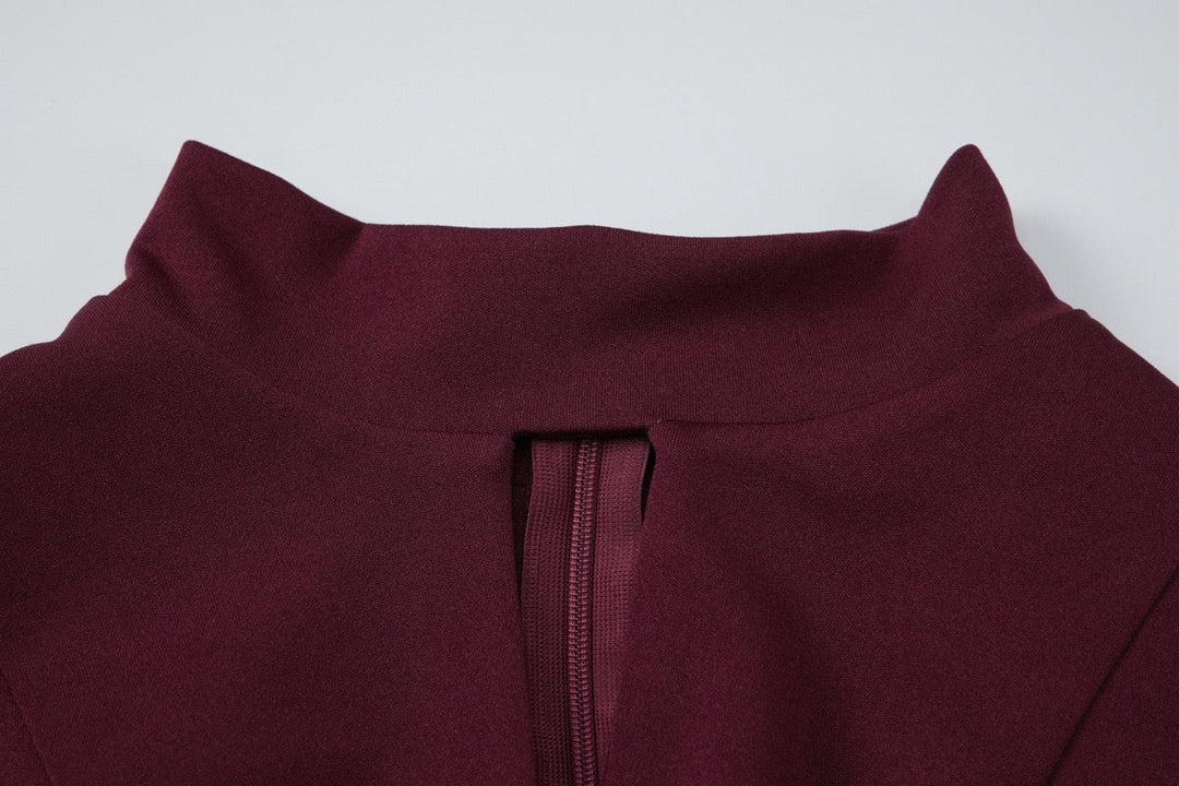 Mini dress with a slit design - KAROL