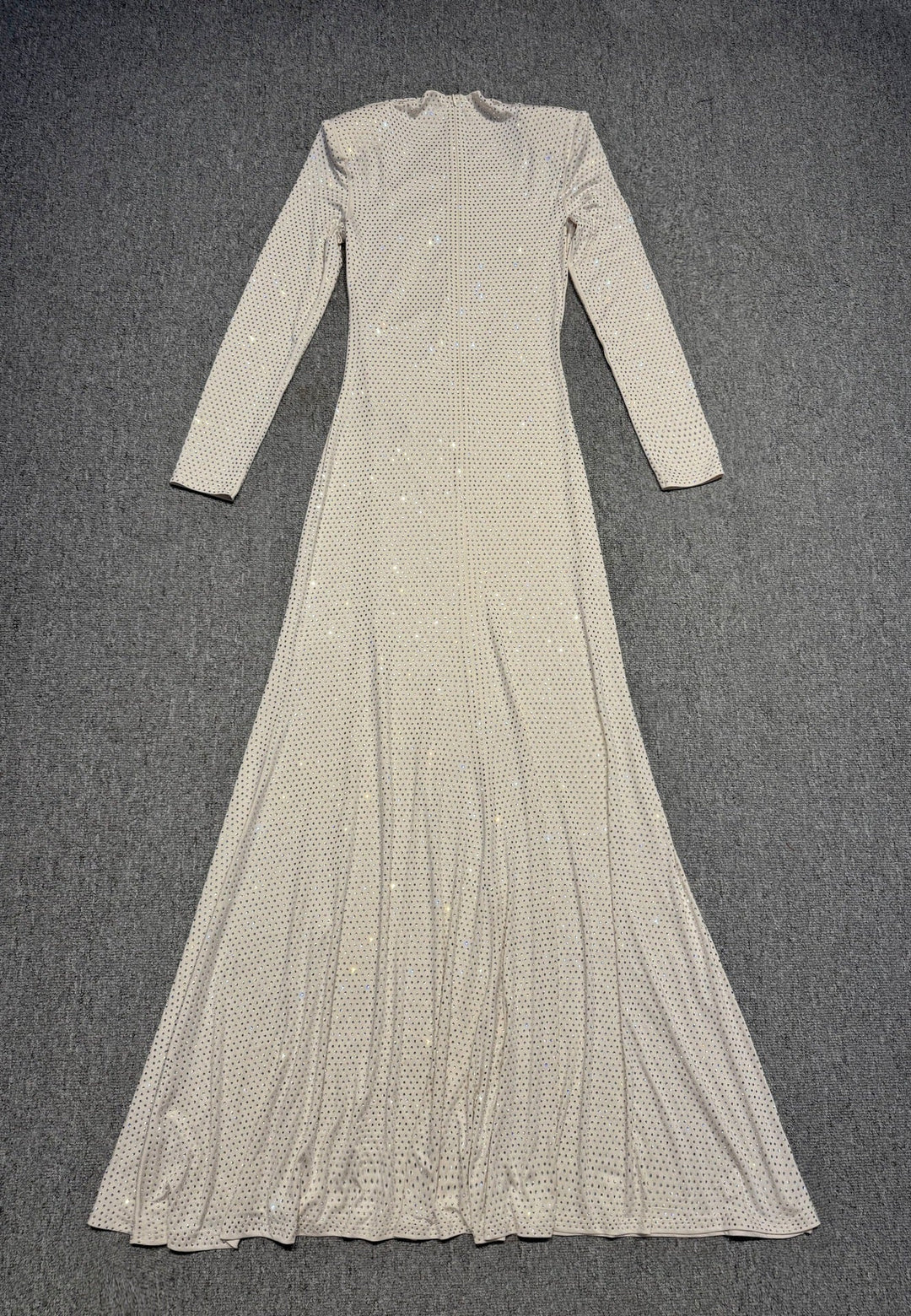 Maxi dress with sparkling sequins and slit design - JESS