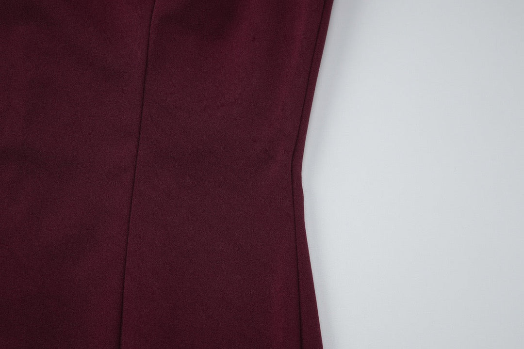 Mini dress with a slit design - KAROL