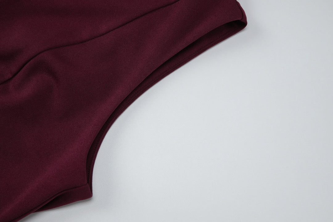 Mini dress with a slit design - KAROL