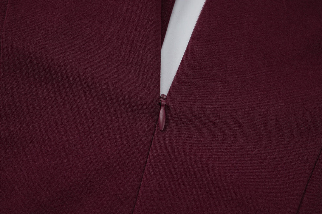 Mini dress with a slit design - KAROL