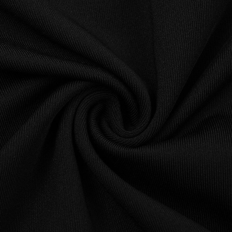 Pleated turtleneck mini dress - PENNY