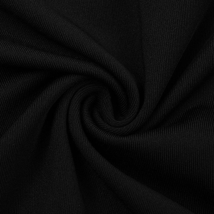 Pleated turtleneck mini dress - PENNY