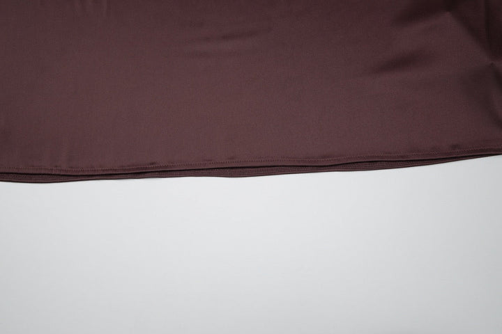 Lace-trimmed satin maxi dress with open back closure - MARIN