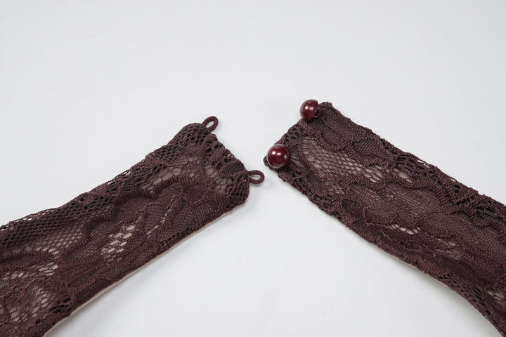 Lace-trimmed satin maxi dress with open back closure - MARIN