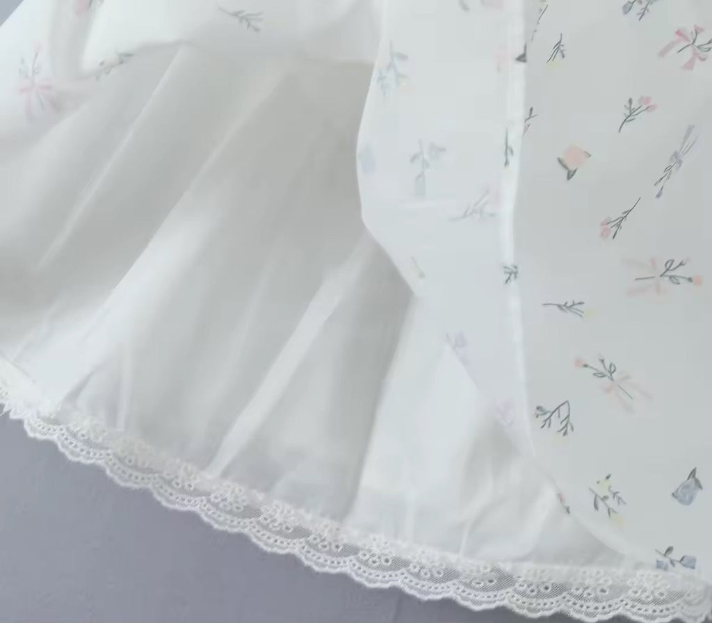 שמלת מיני בגזרת A קשירה בגב להצמדה במותן סטייל כפרי - Reya