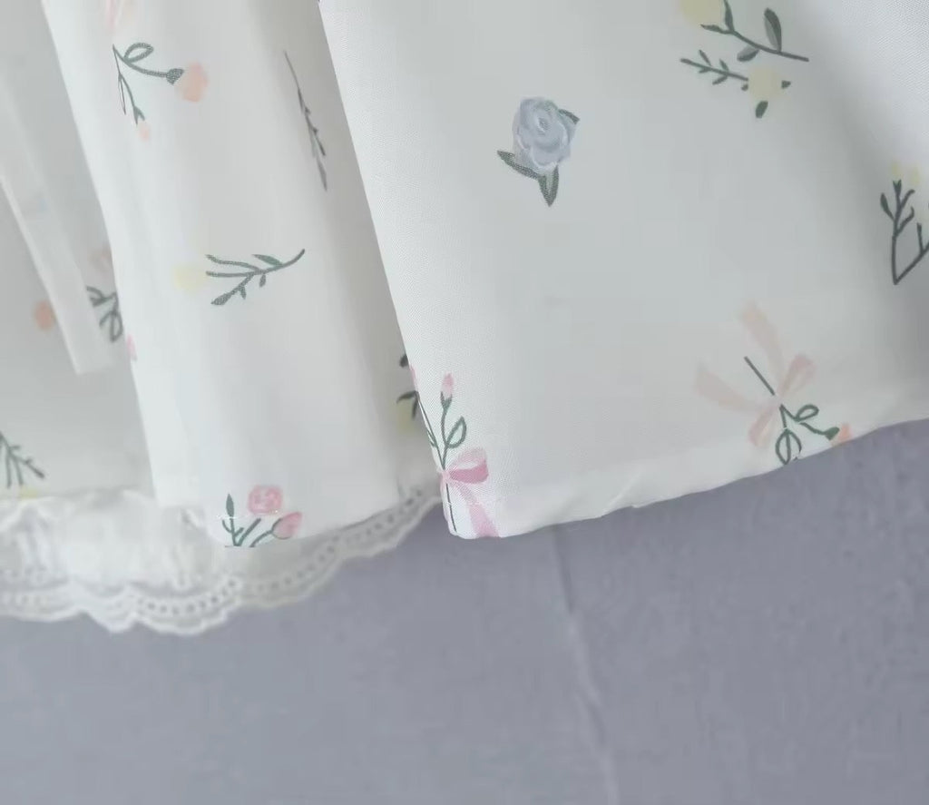 שמלת מיני בגזרת A קשירה בגב להצמדה במותן סטייל כפרי - Reya