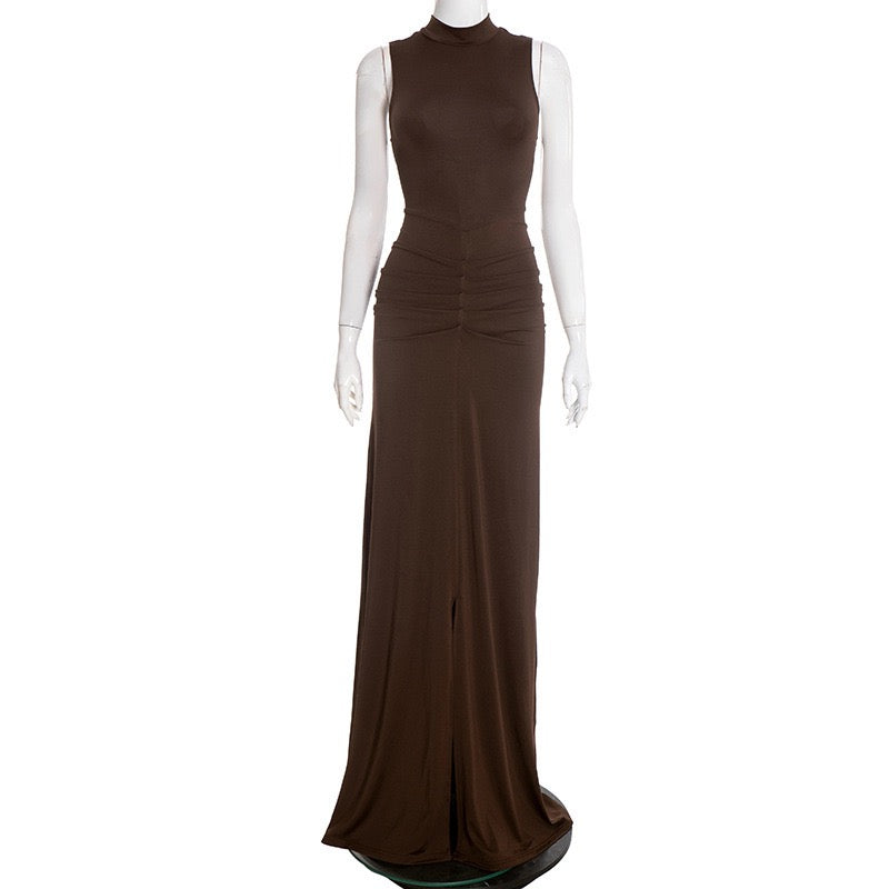 Maxi Dress with Ruching - DAR