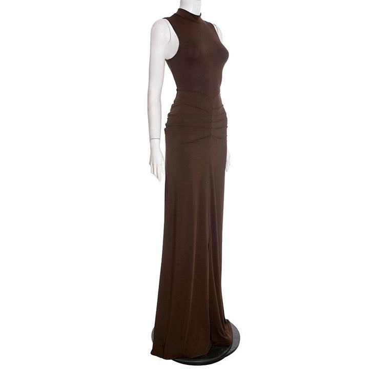 Maxi Dress with Ruching - DAR