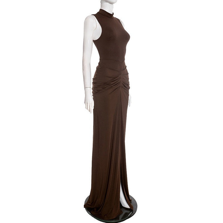 Maxi Dress with Ruching - DAR