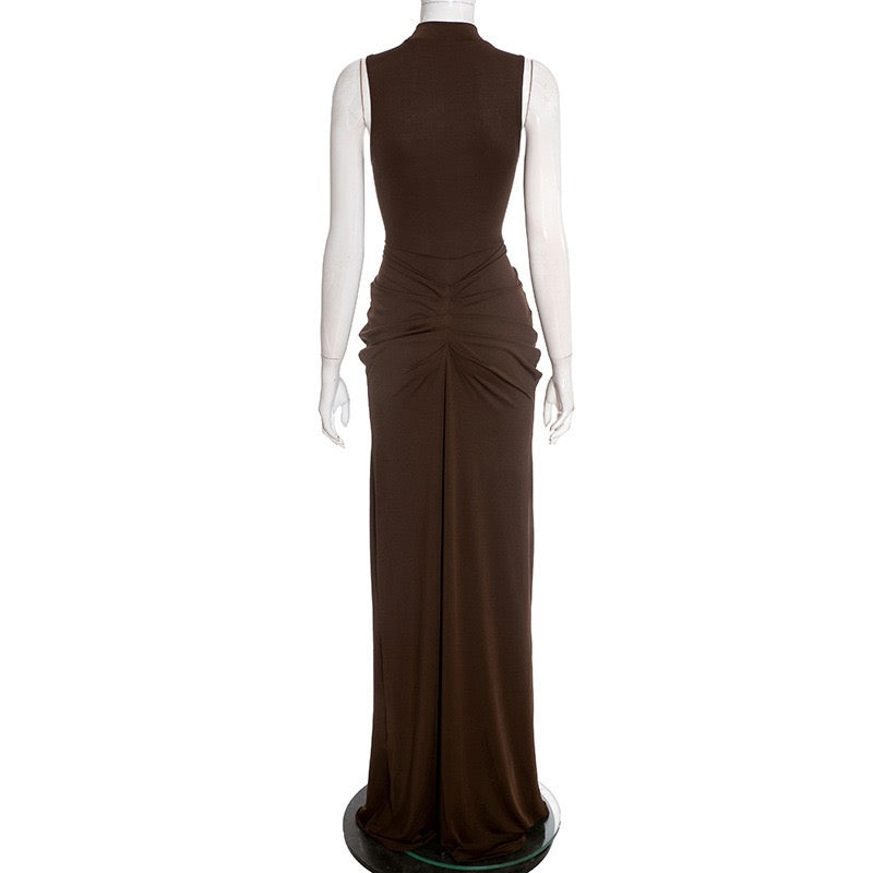 Maxi Dress with Ruching - DAR