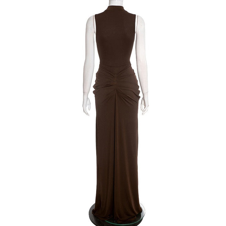 Maxi Dress with Ruching - DAR