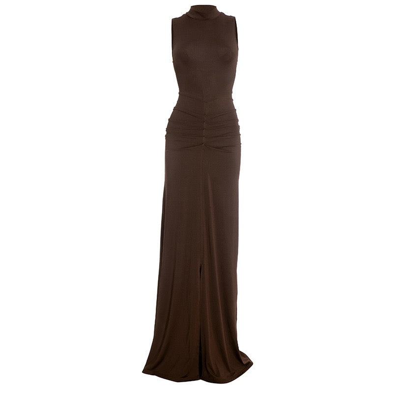 Maxi Dress with Ruching - DAR