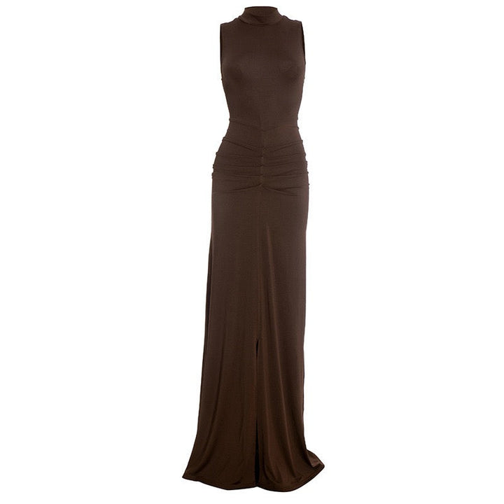 Maxi Dress with Ruching - DAR