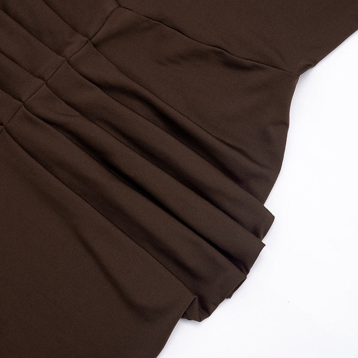 Maxi Dress with Ruching - DAR