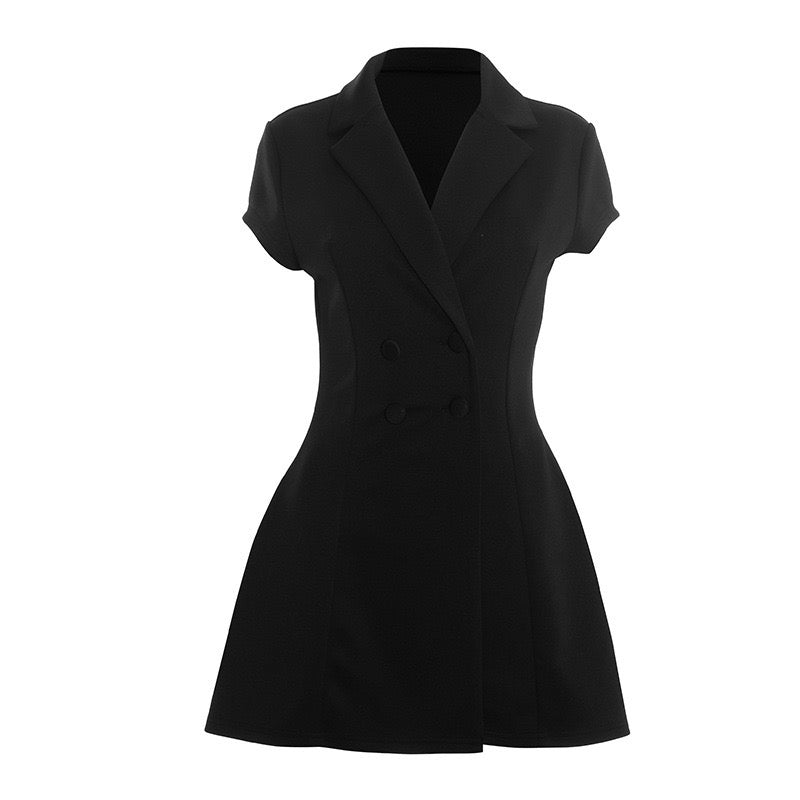 שמלת מיני מחויטת בעיצוב כפתורים - SONYA