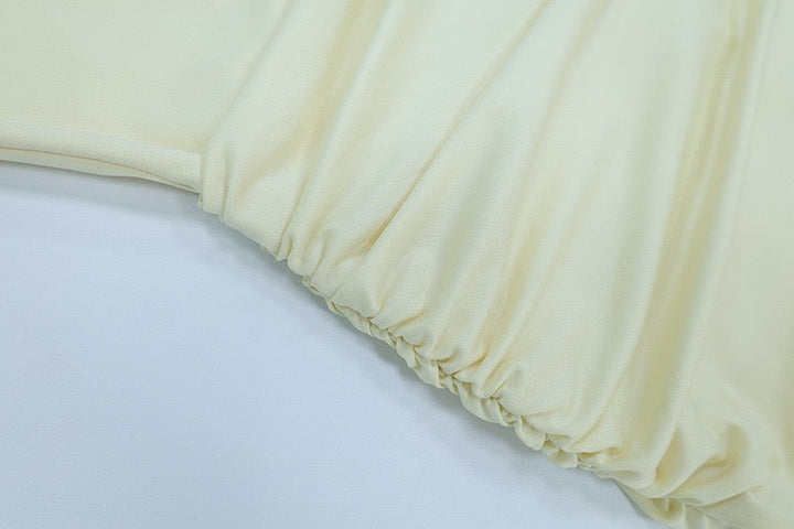 Laor elegant pleated maxi dress