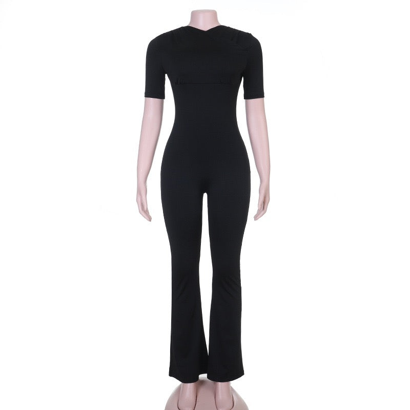 JANGO long jumpsuit in shaping fabric