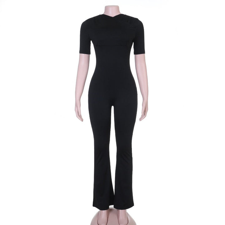 JANGO long jumpsuit in shaping fabric